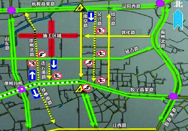 青島市區(qū)新增6條單行線 詳細(xì)調(diào)流圖公布