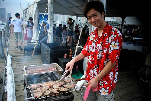 青島五星飯店推海上派對(duì) 月餅西施香艷亮相