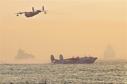 實拍北艦航空兵飛行